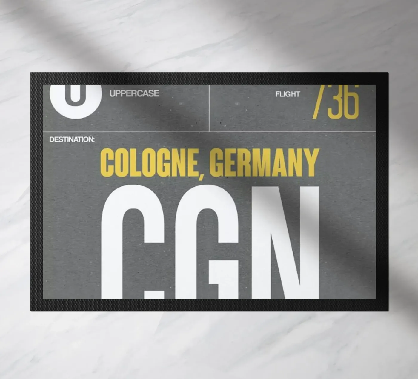 CGN - Cologne Fußmatte von Naxart