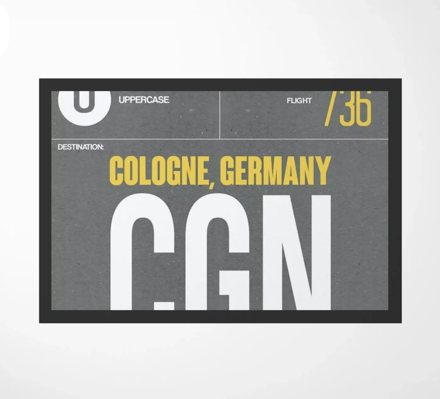 CGN - Cologne Fußmatte von Naxart