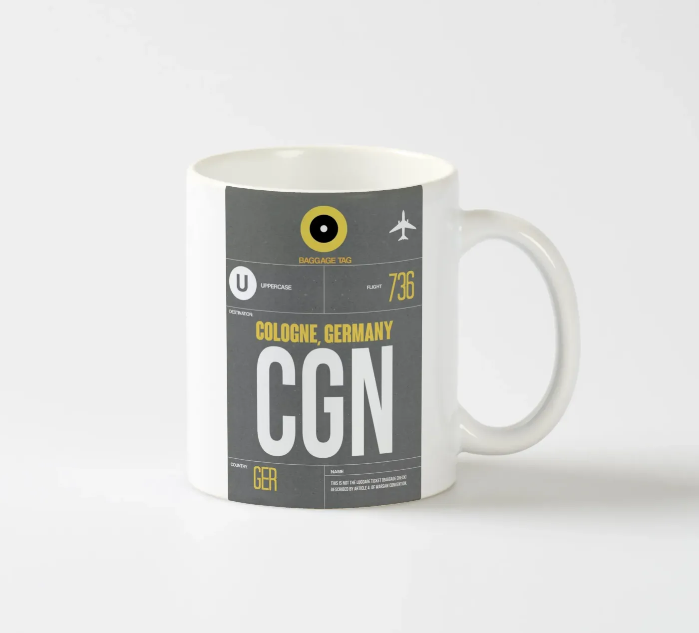 CGN - Cologne ceramic mug by Naxart