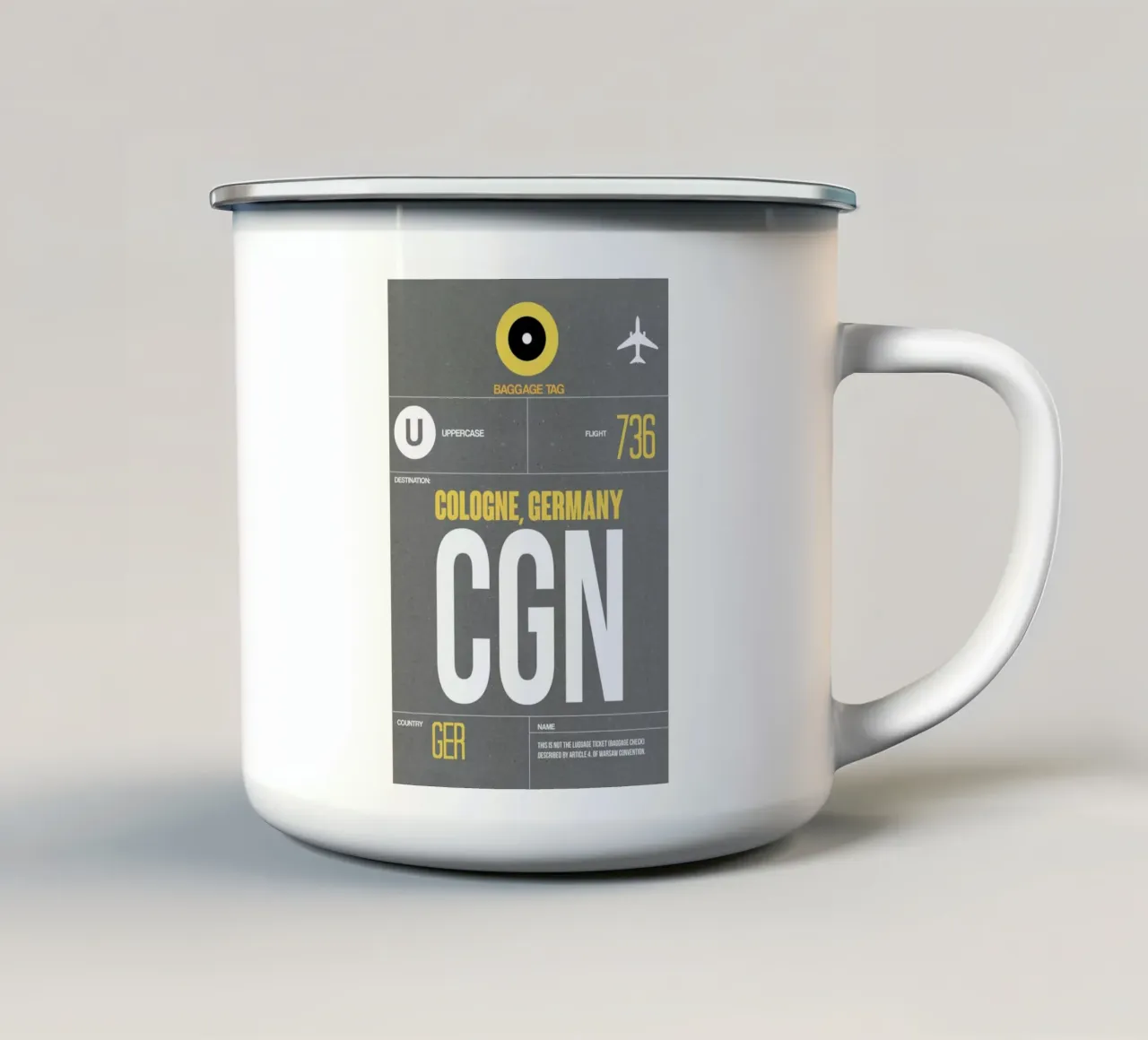 CGN - Cologne tazza in smalto da Naxart