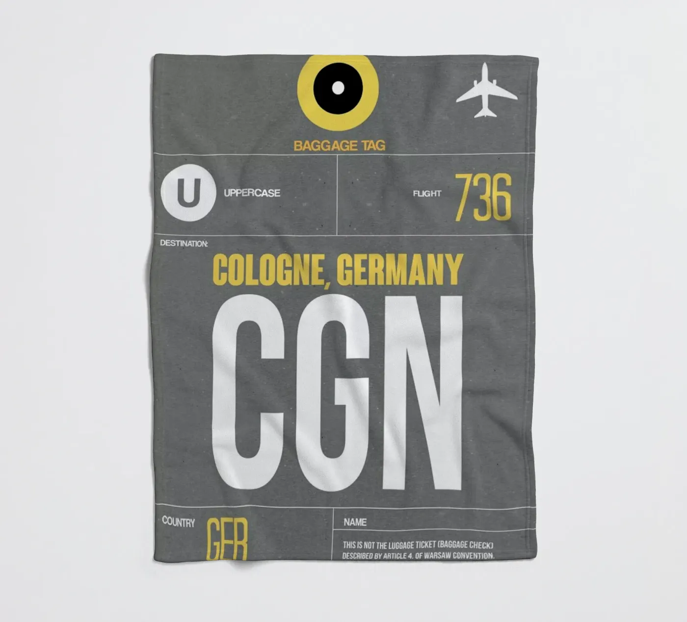 CGN - Cologne Fleecedecke von Naxart