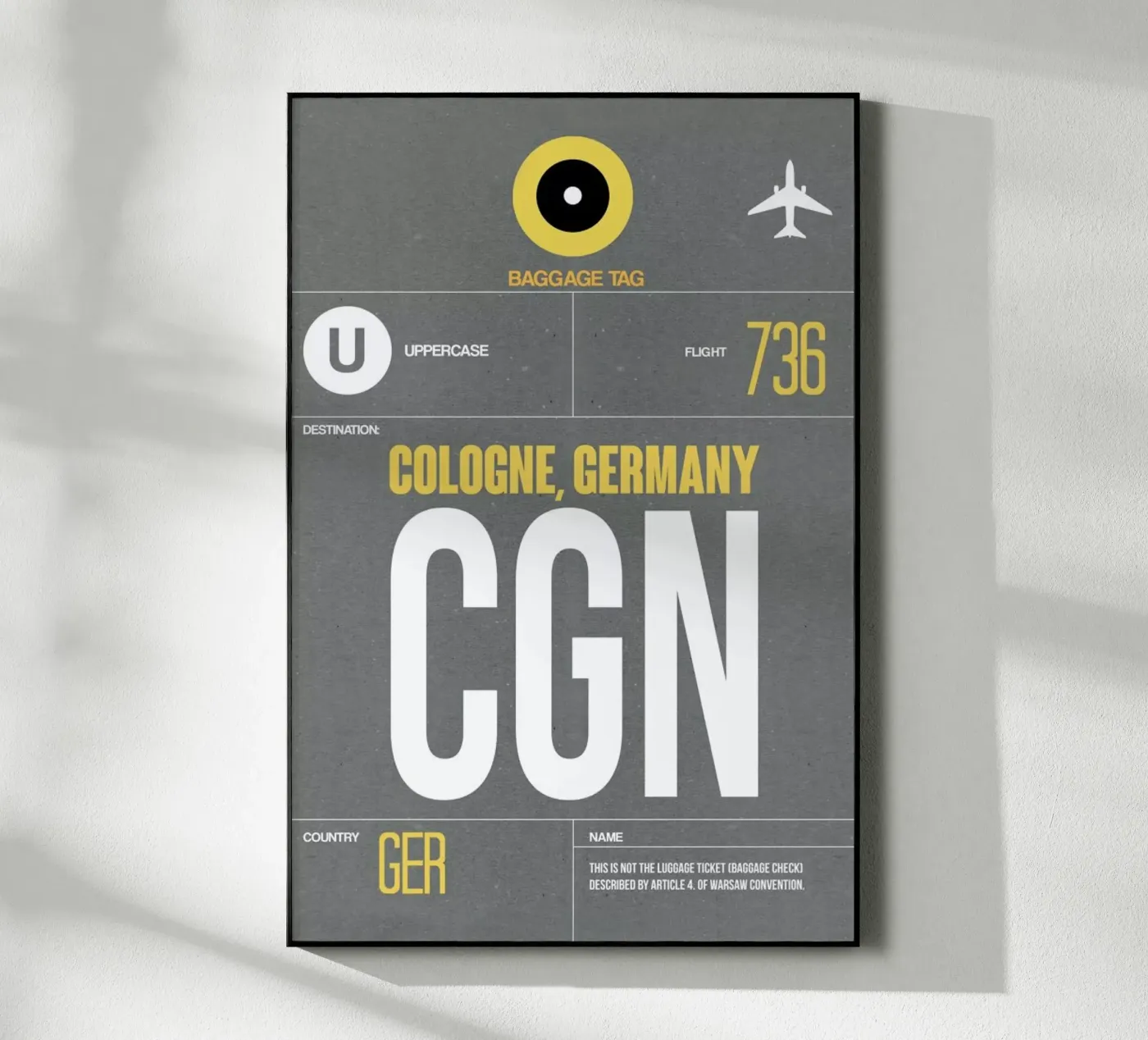CGN - Cologne plexiglass da Naxart