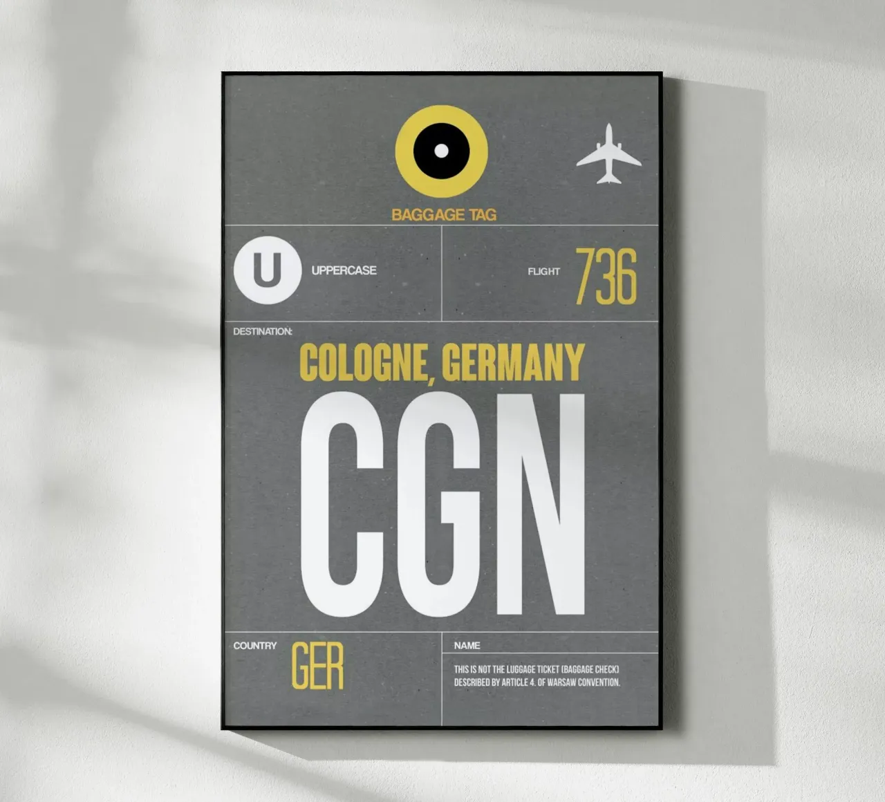 CGN - Cologne acrylic glass by Naxart