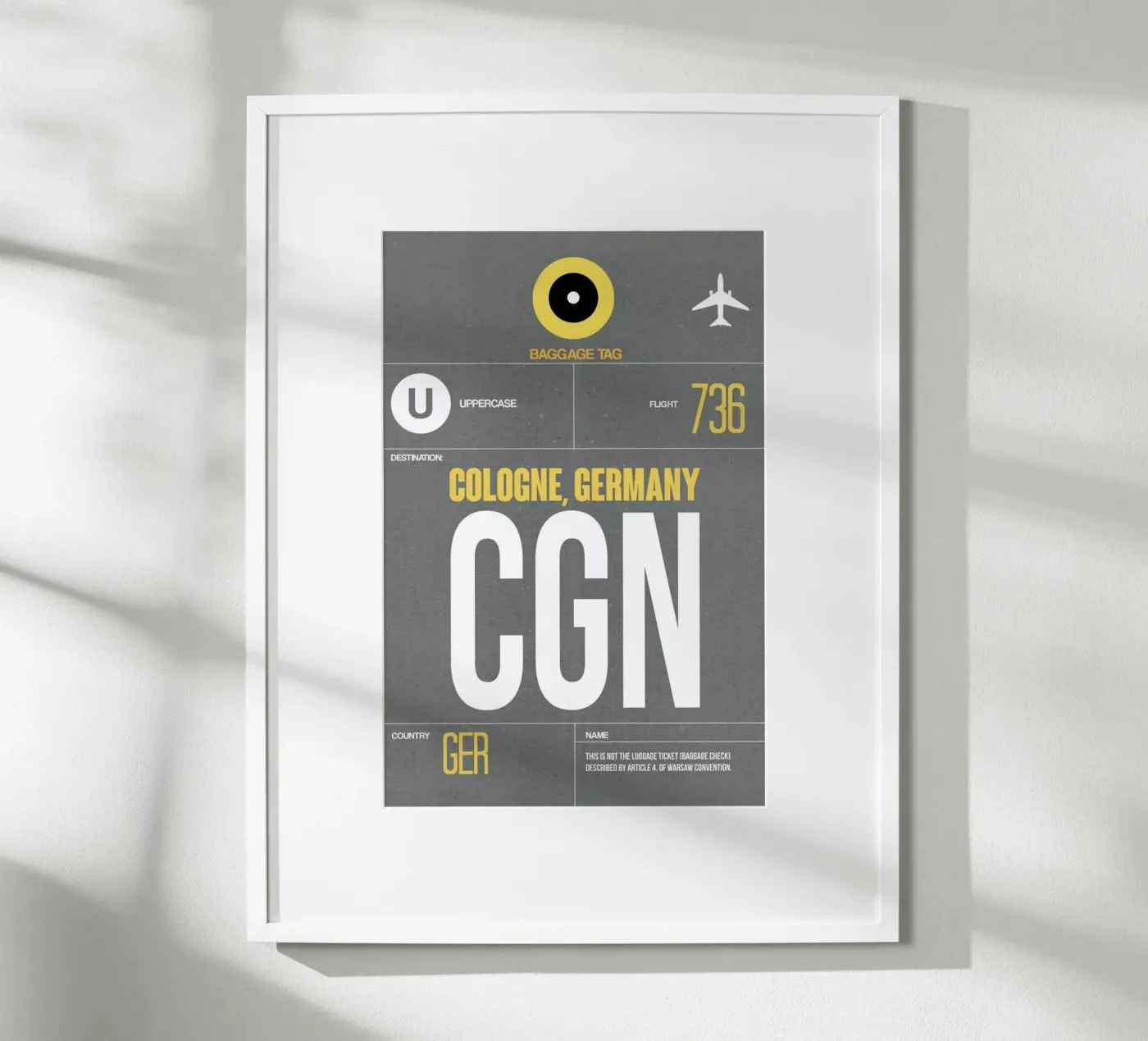 CGN - Cologne poster van Naxart