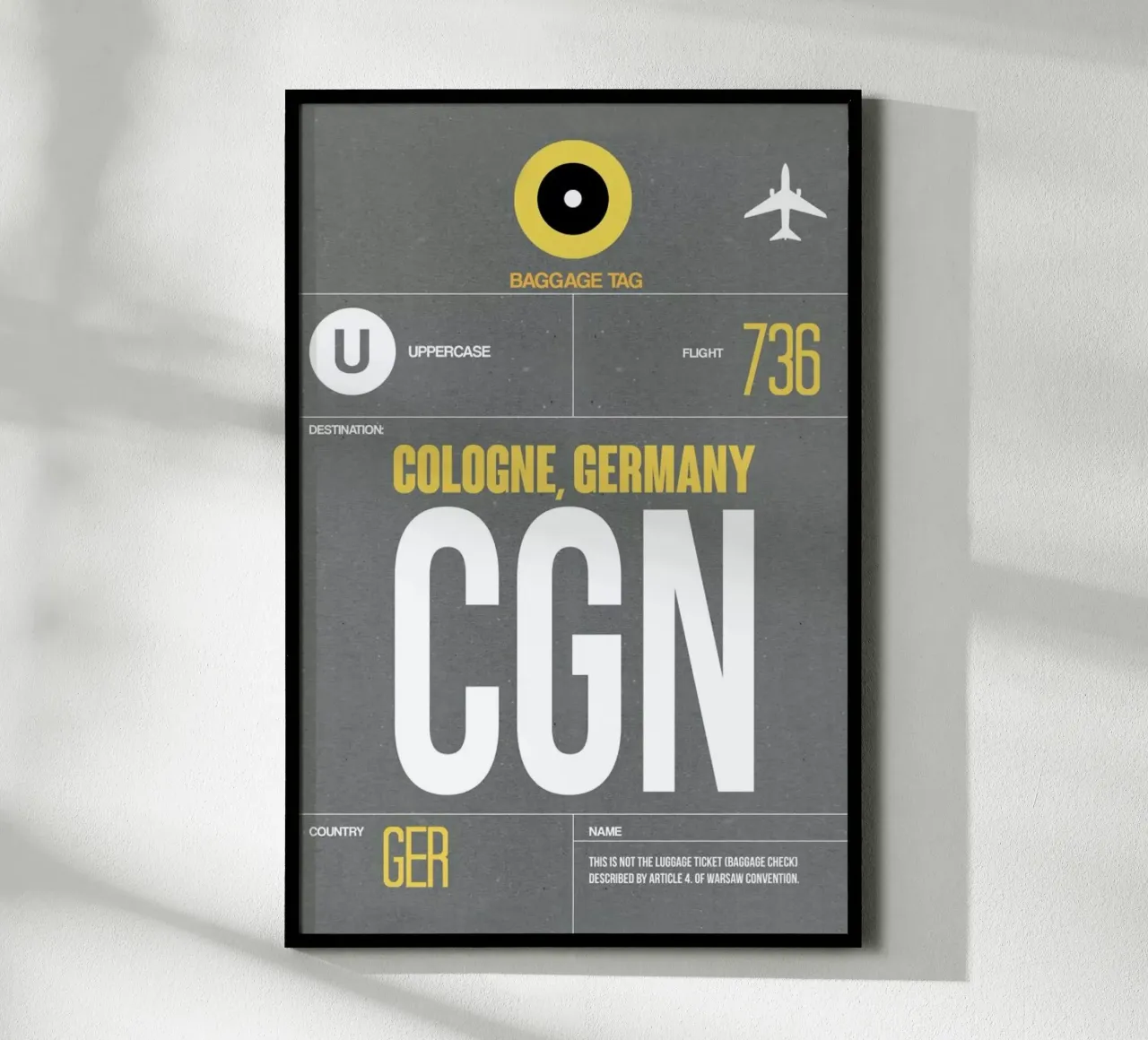 CGN - Cologne poster da Naxart
