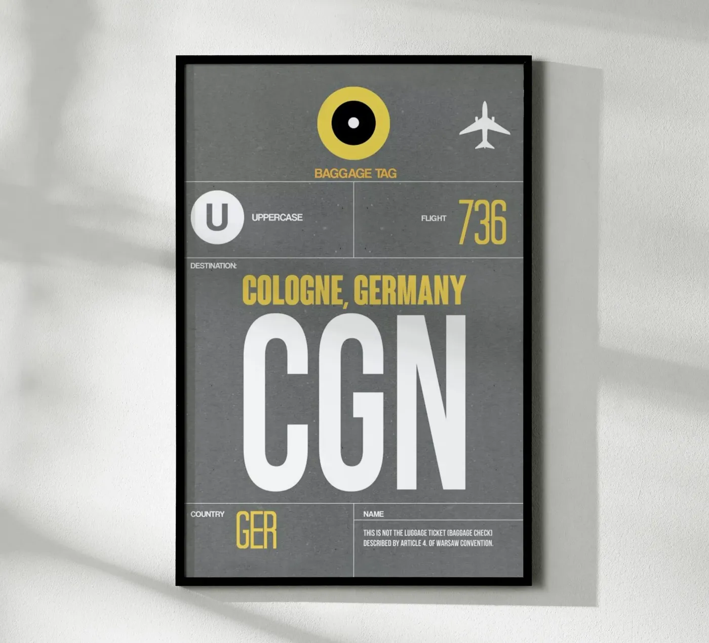 CGN - Cologne poster van Naxart