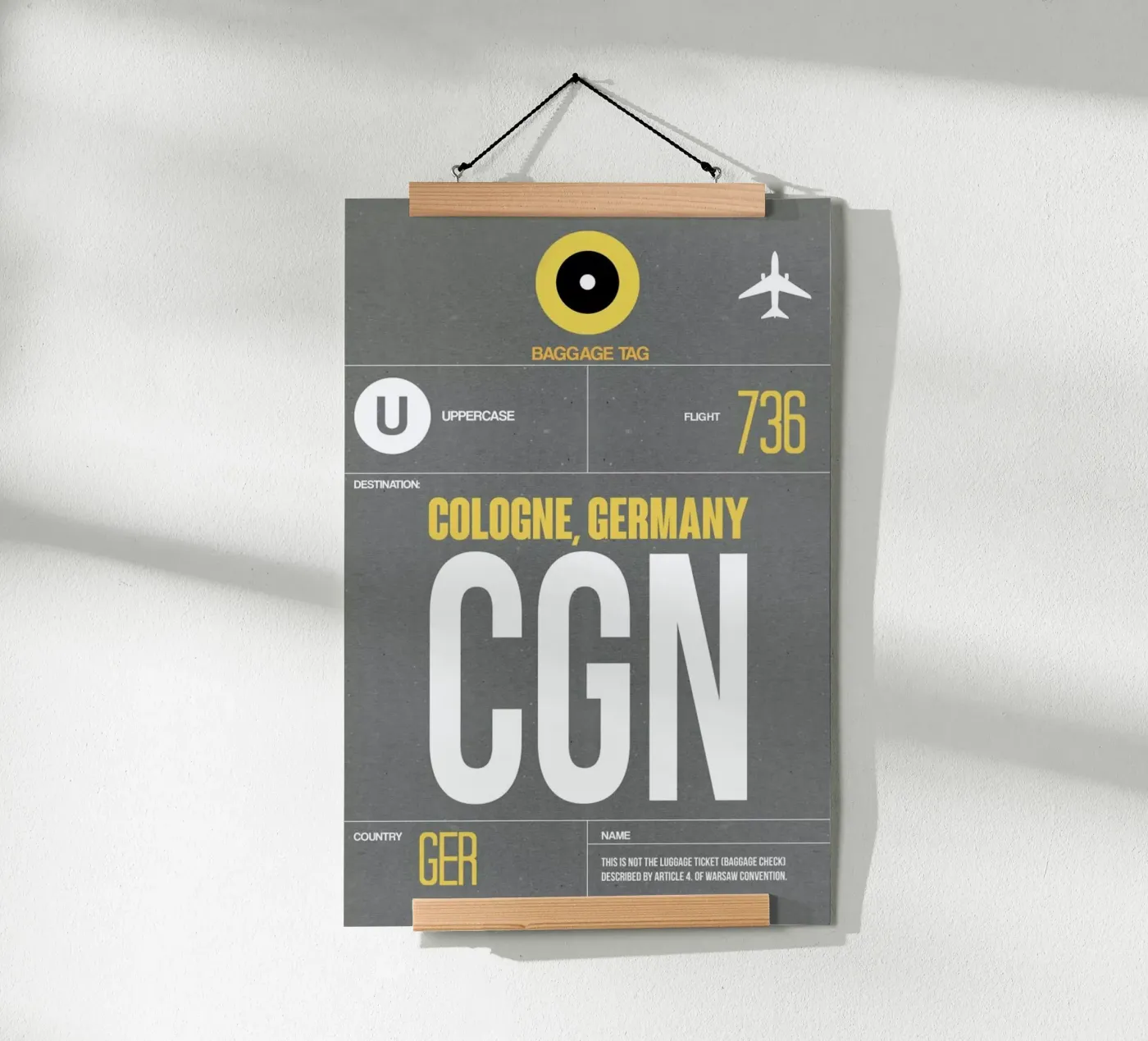 CGN - Cologne poster van Naxart