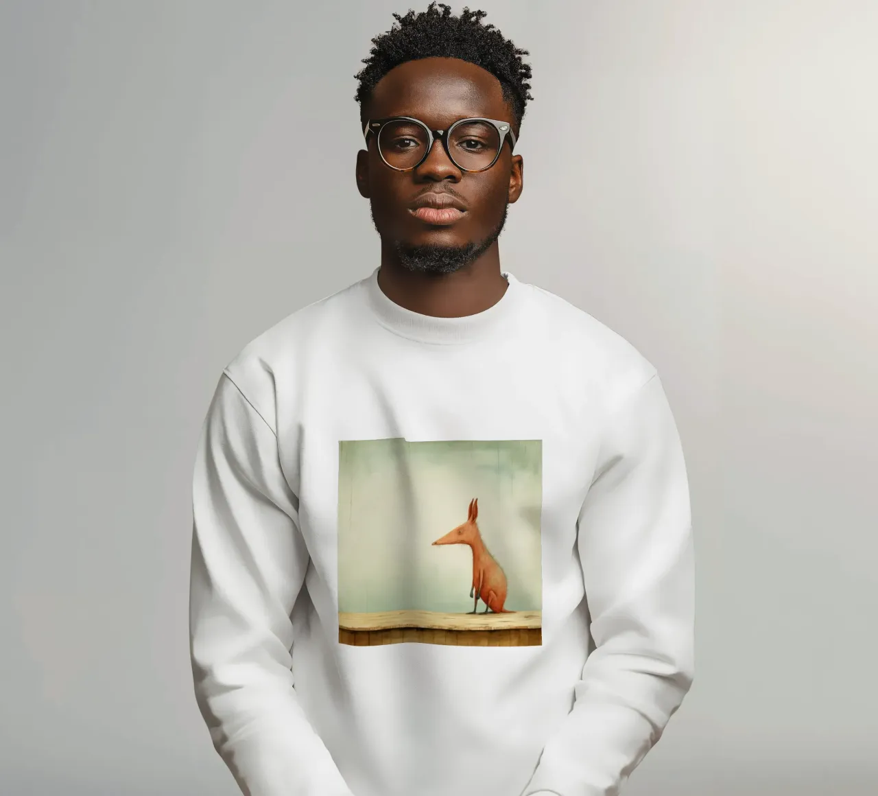 Minimal Aardvark 4 Sweatshirt von Minimal Animal Art