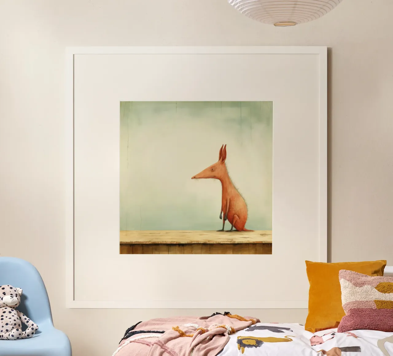 Minimo Aardvark poster da Minimal Animal Art