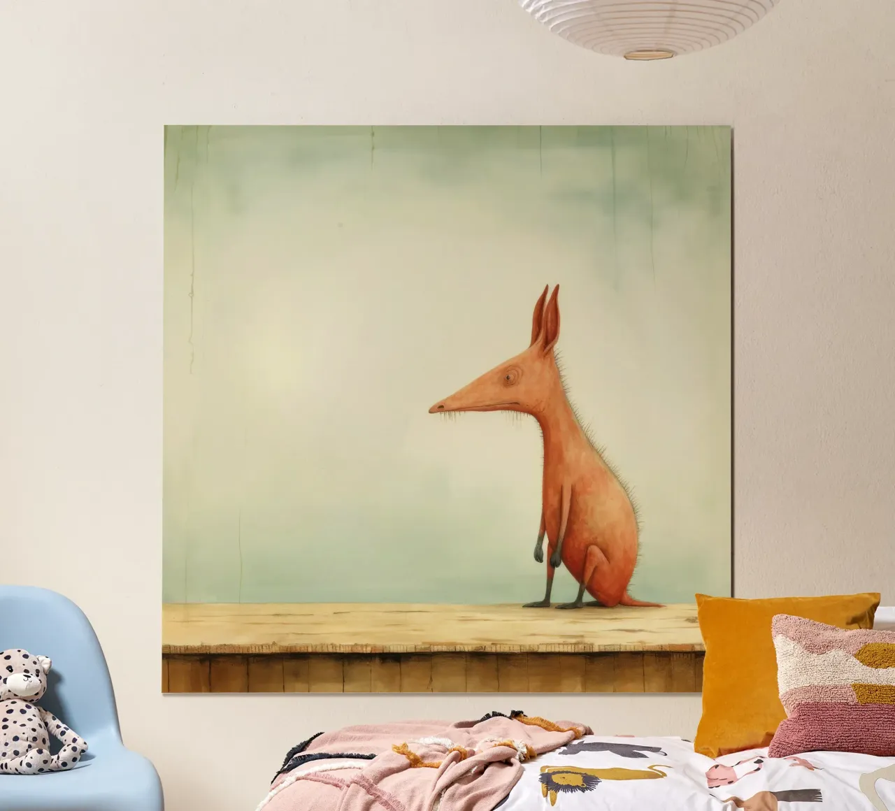 Minimo Aardvark poster da Minimal Animal Art