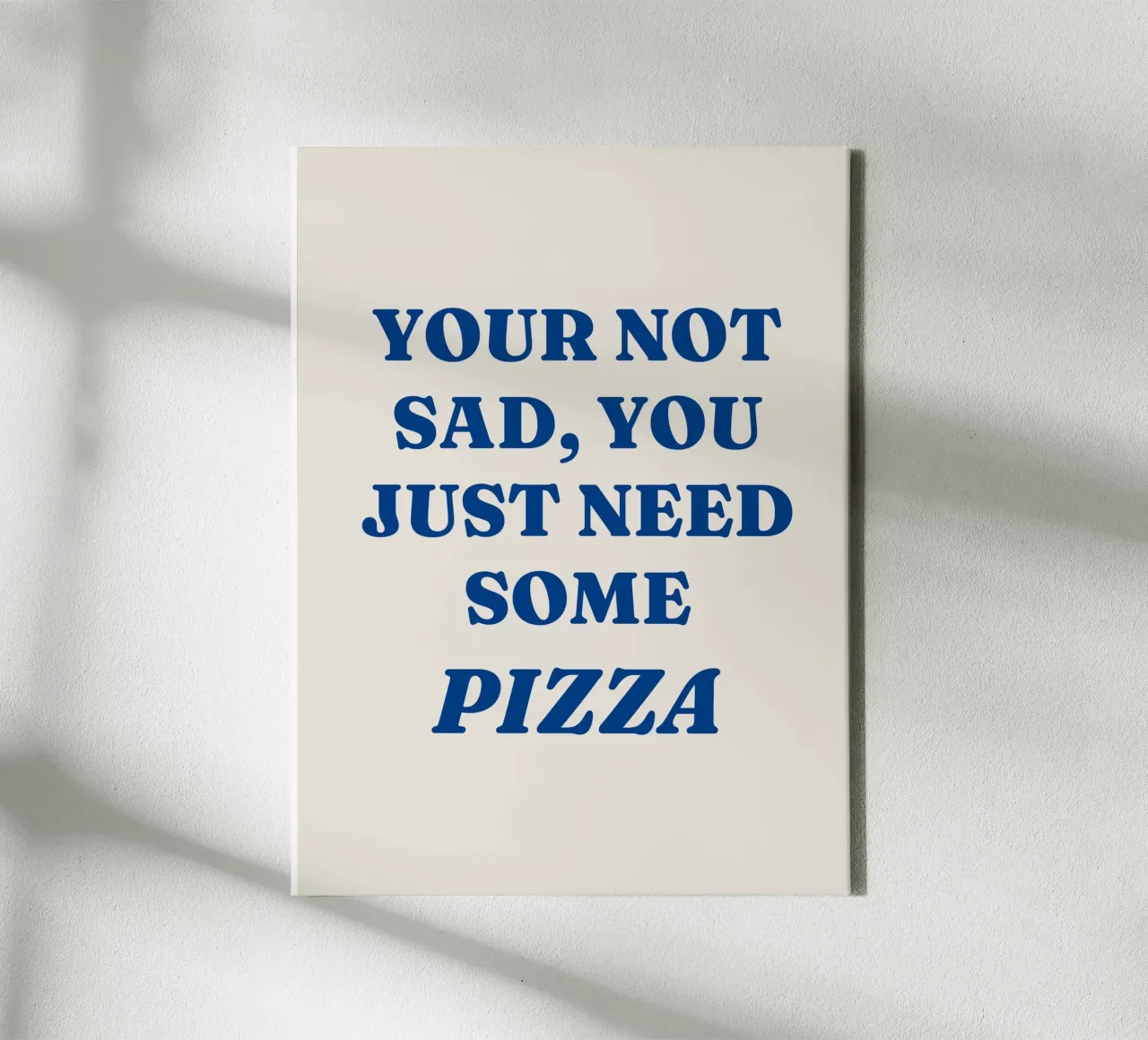 Some Pizza tela con Cornice a cassetta da lucky club