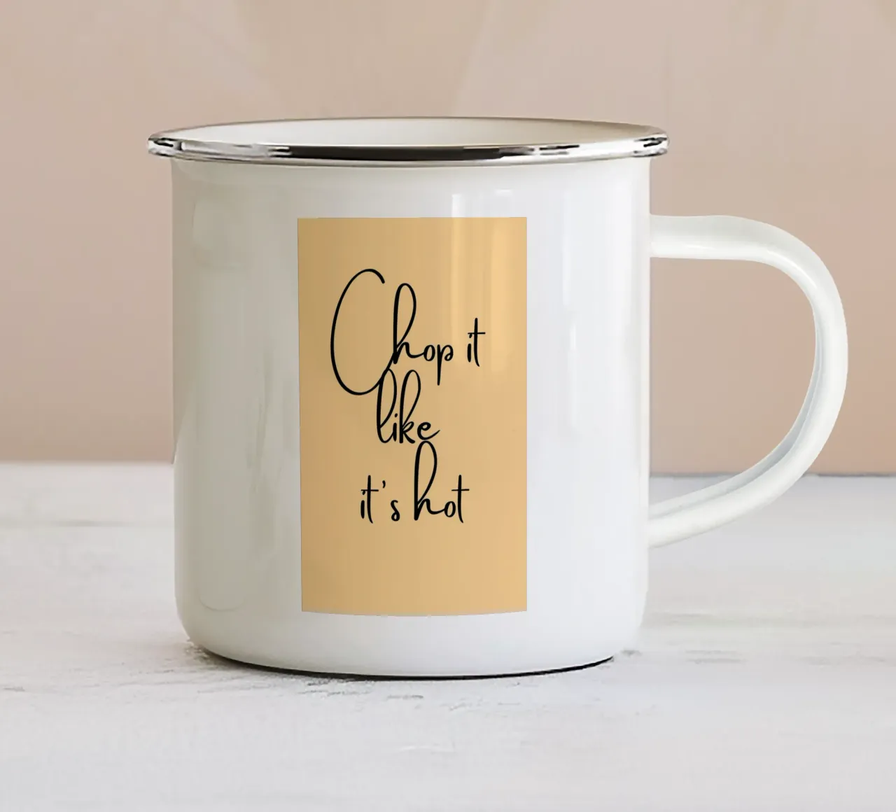 Chop It Like It's Hot | Fun Kitchen Quote Print tazza in smalto da PrintCessStudio
