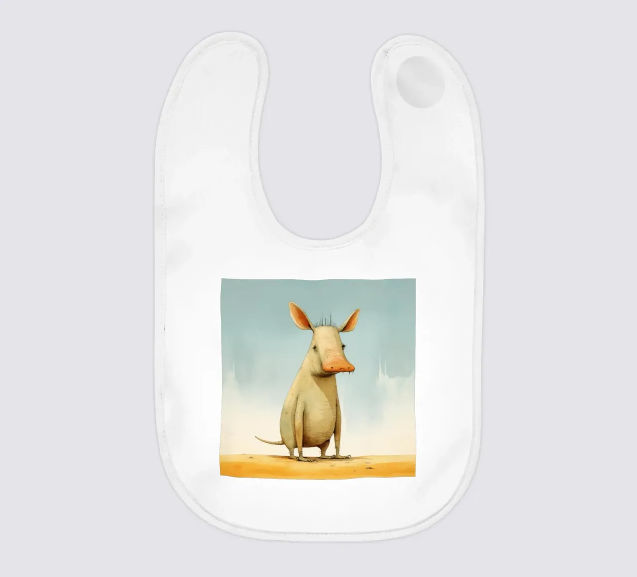 Minimal Aardvark 1 Babylätzchen von Minimal Animal Art