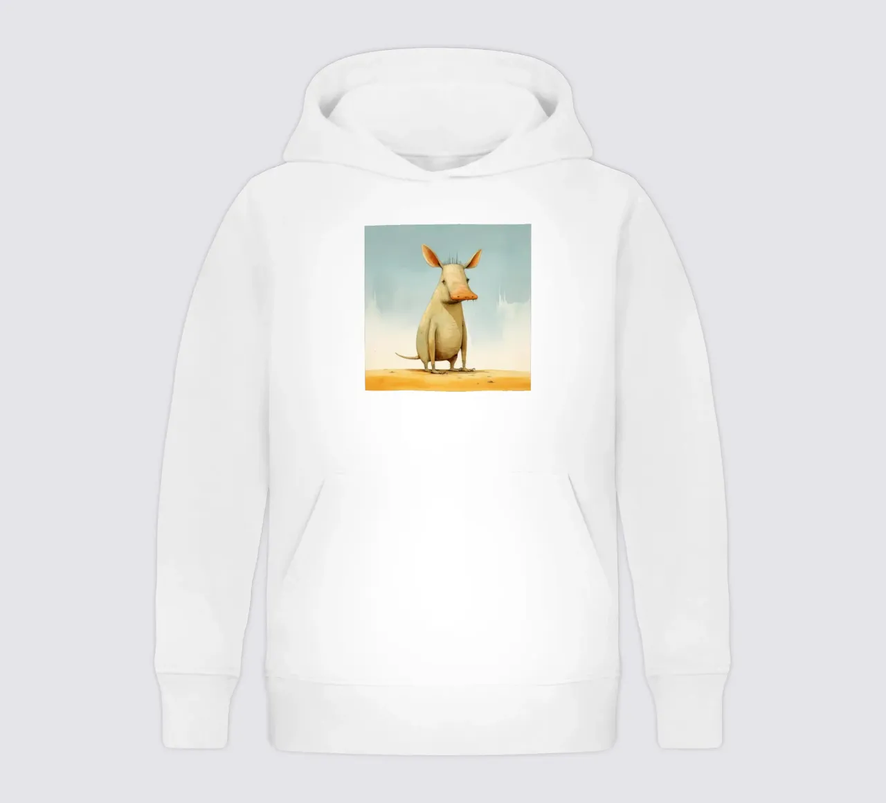 Mínimo Aardvark 1 sudadera con capucha para niño de Minimal Animal Art