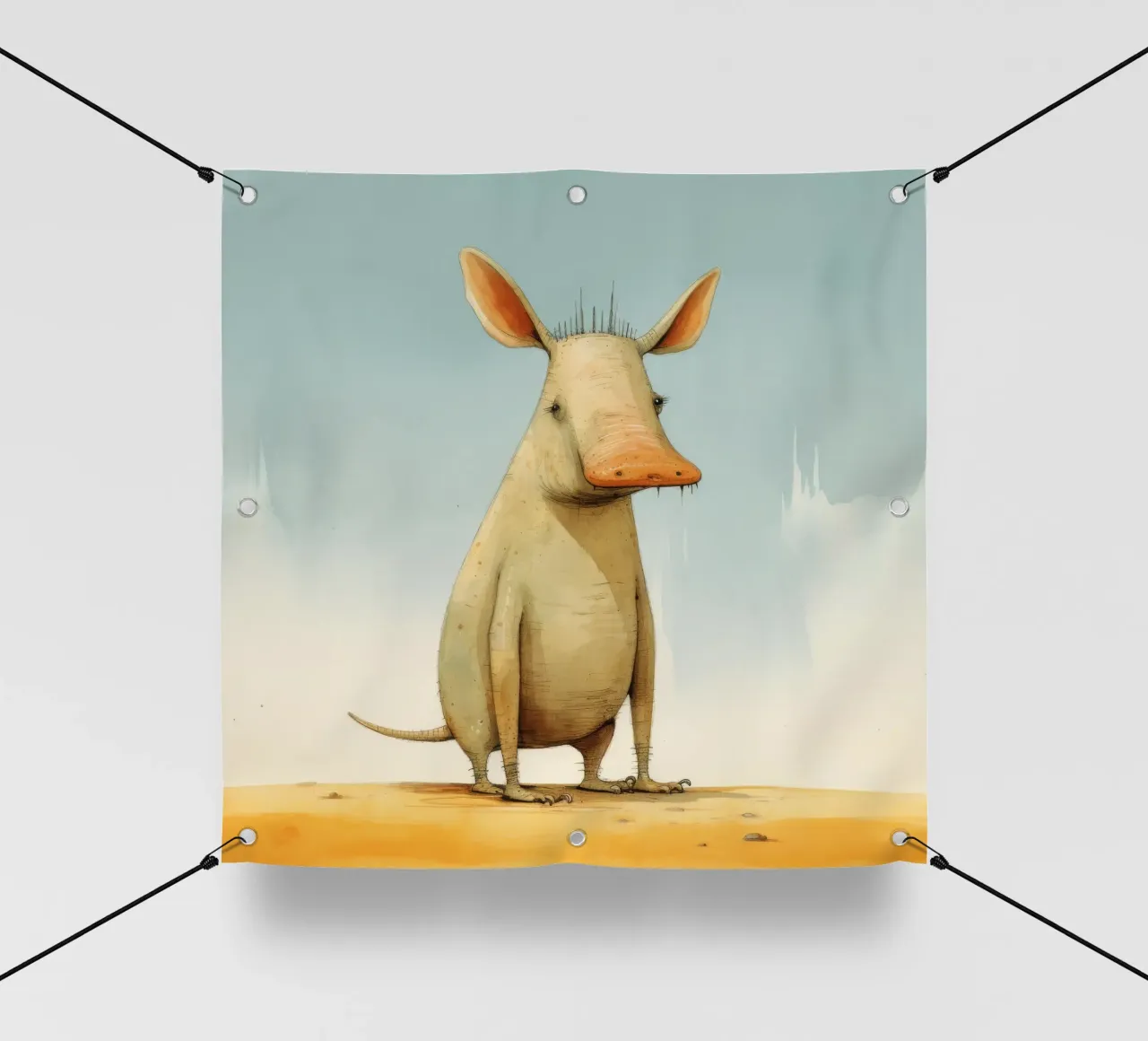 Orsacchiotto minimale 1 telo in pvc da Minimal Animal Art