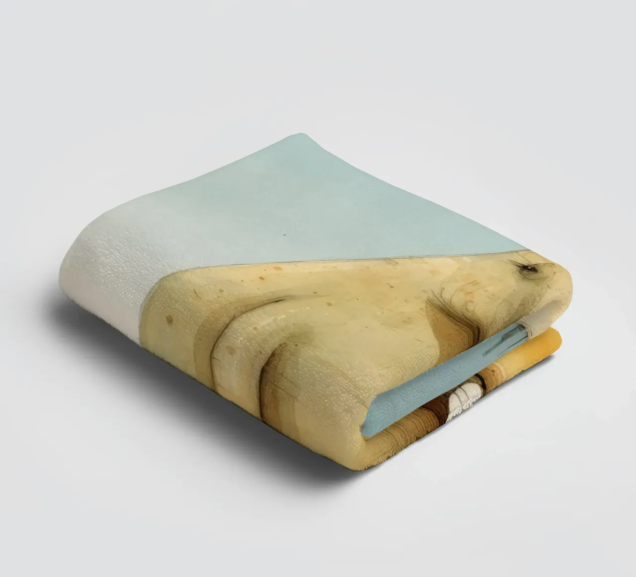 Minimal Aardvark 1 towel by Minimal Animal Art