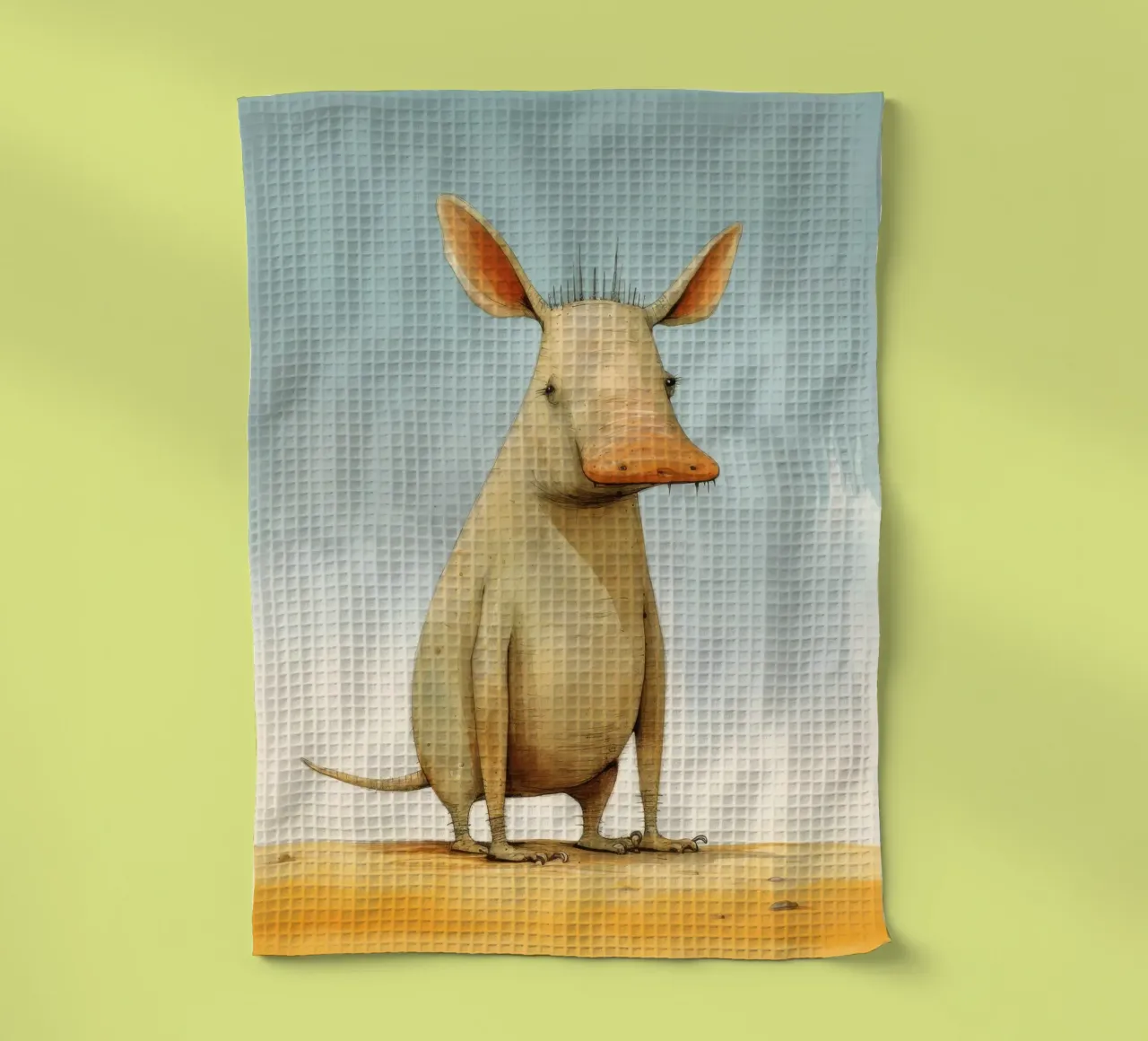 Minimal Aardvark 1 torchon de Minimal Animal Art