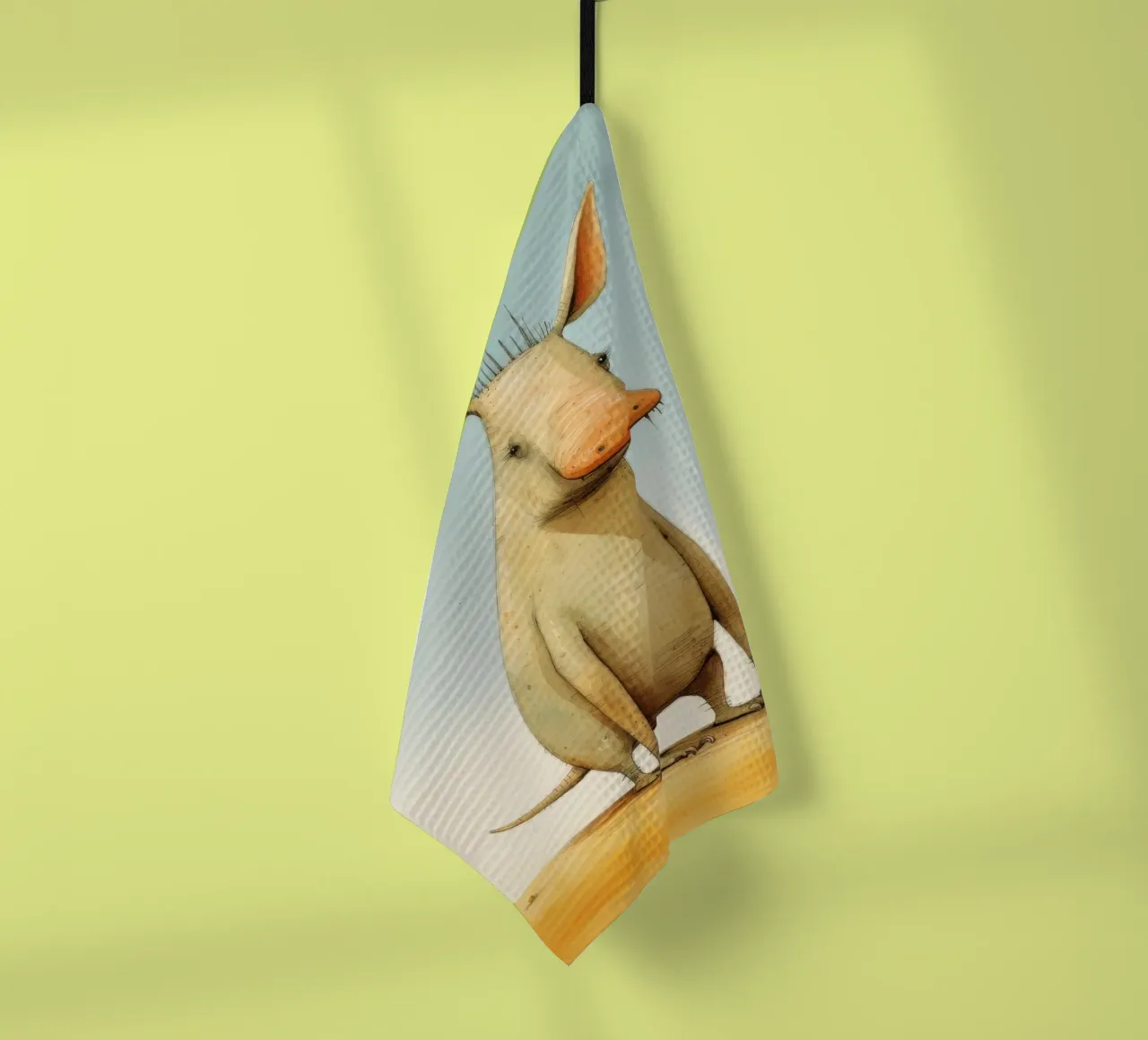 Minimal Aardvark 1 torchon de Minimal Animal Art