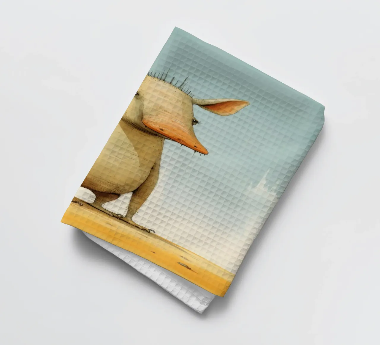 Minimal Aardvark 1 torchon de Minimal Animal Art