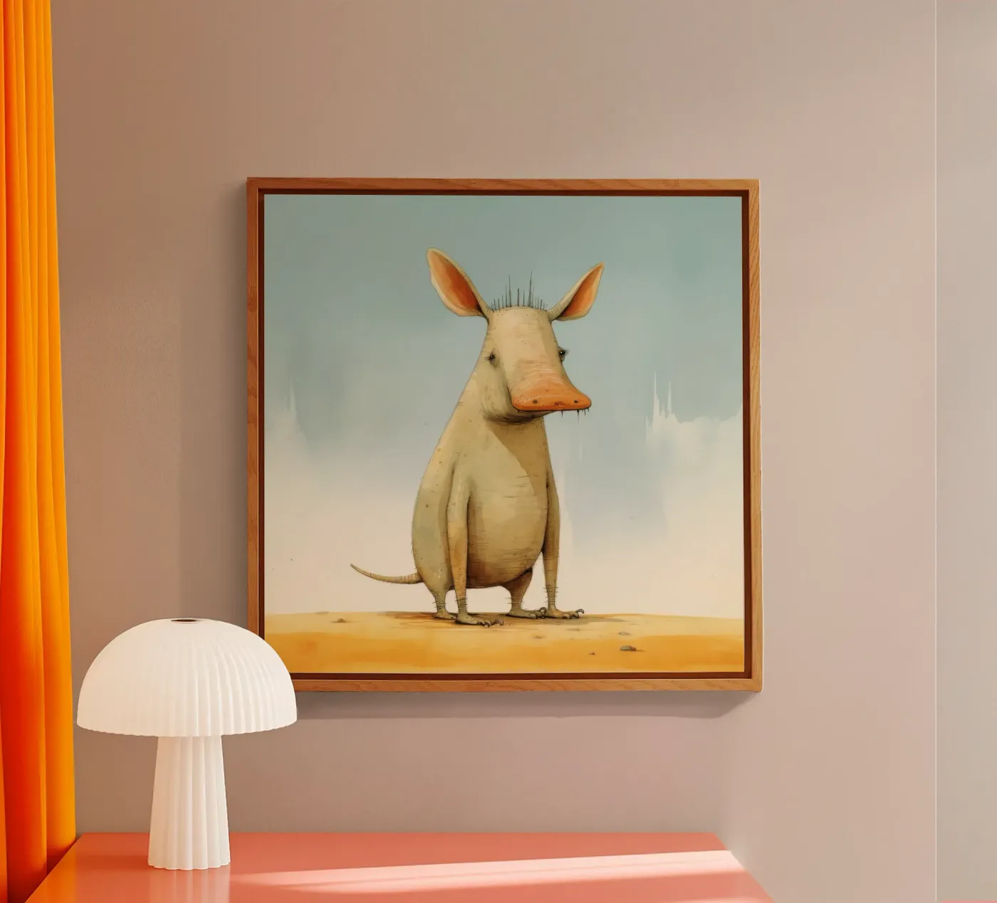 Minimal Aardvark plexiglas de Minimal Animal Art
