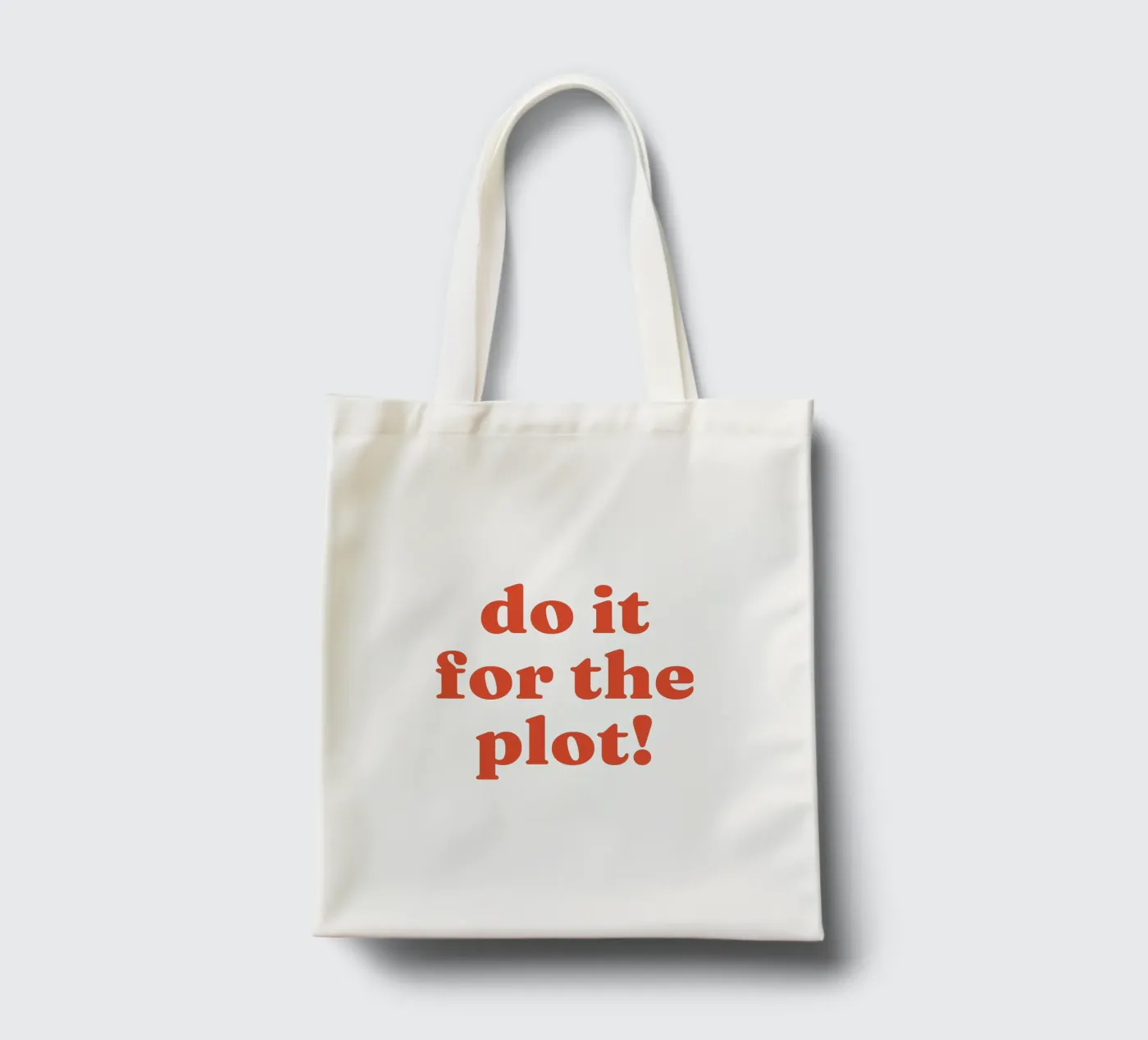 Do it for the plot tote bag by lucky club