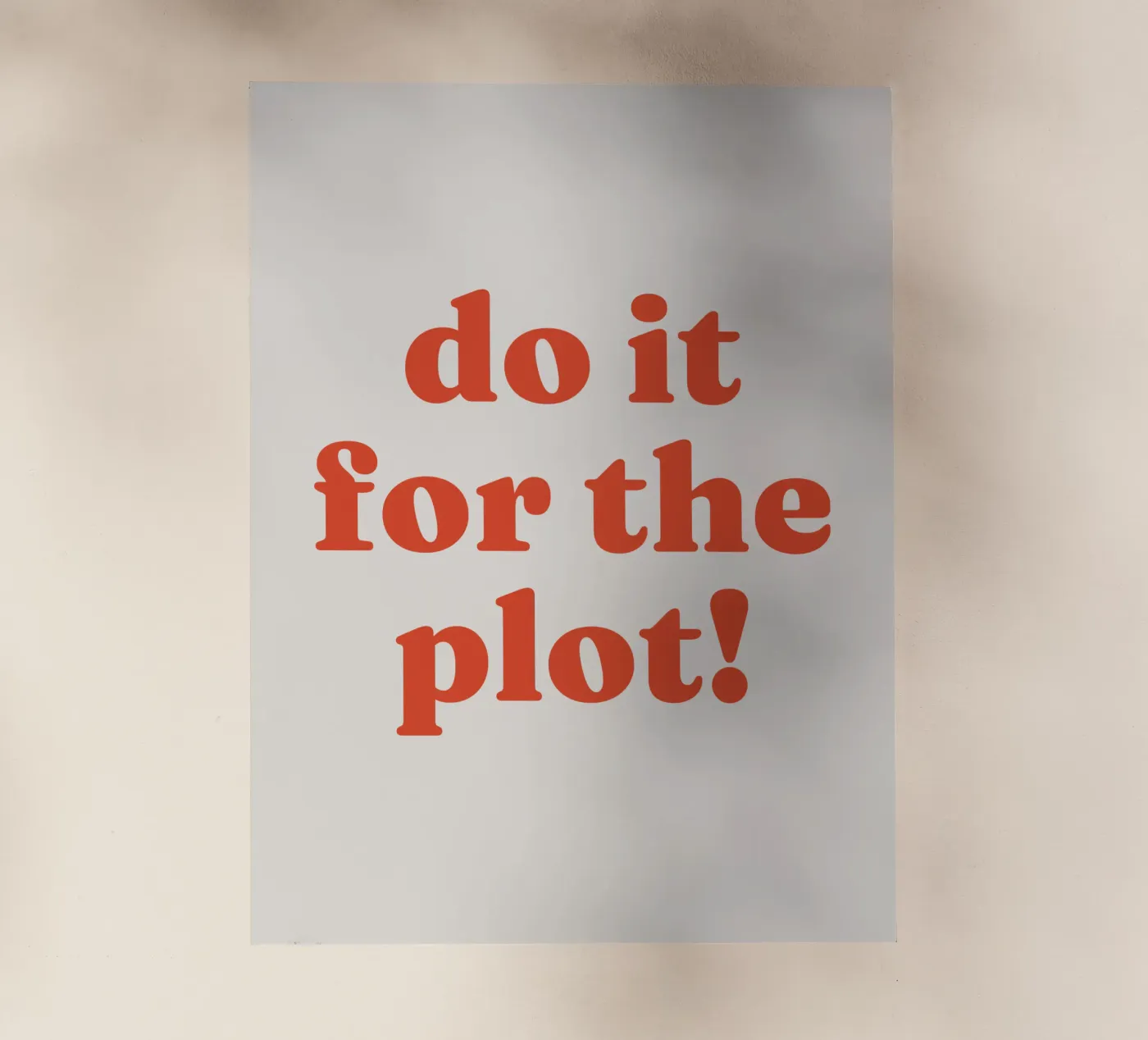 Do it for the plot backlit folie van lucky club