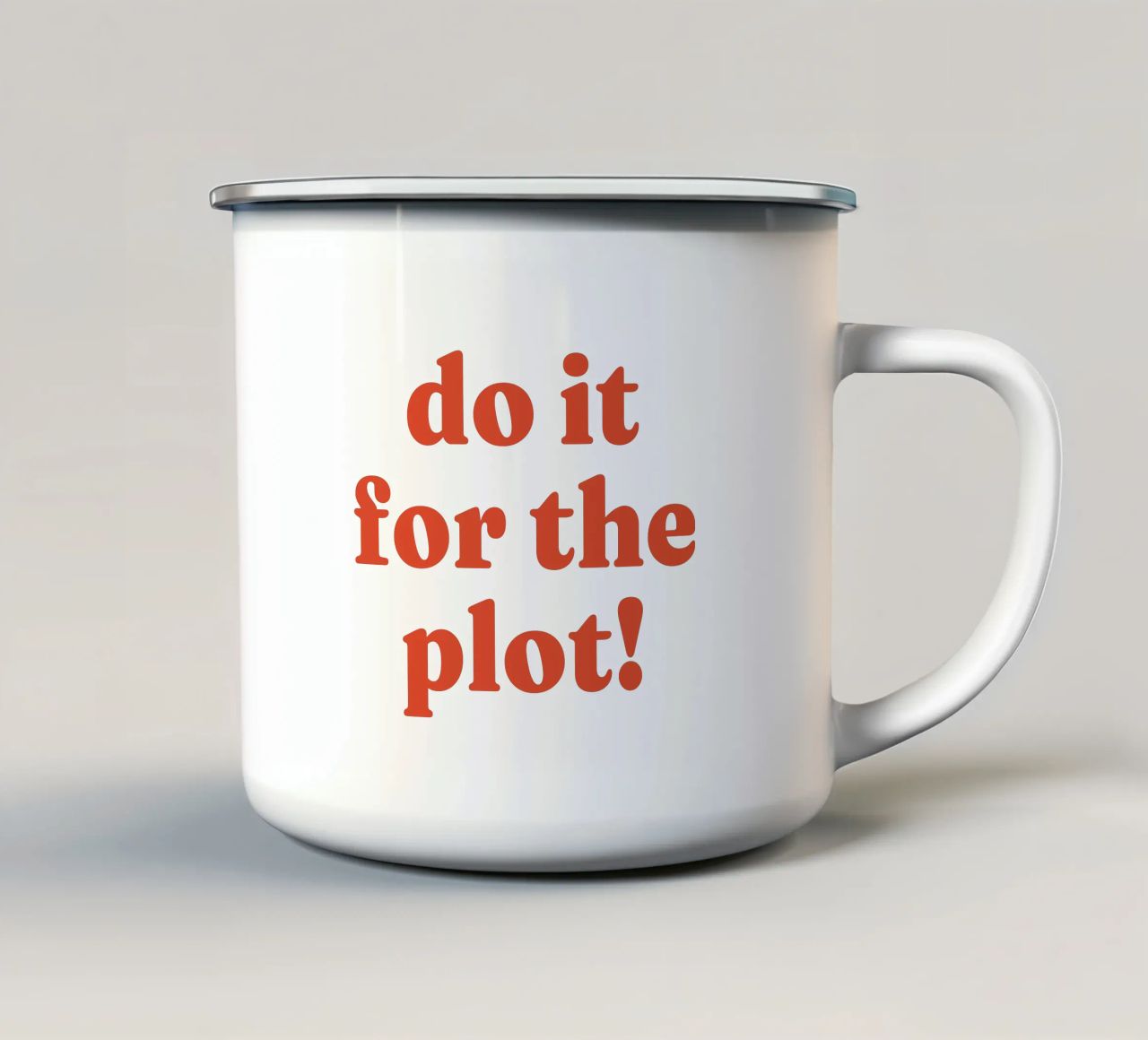 Do it for the plot tazza in smalto da lucky club