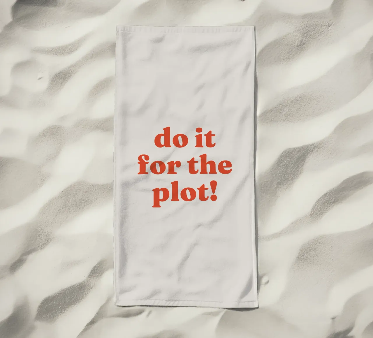 Do it for the plot beach towel by lucky club