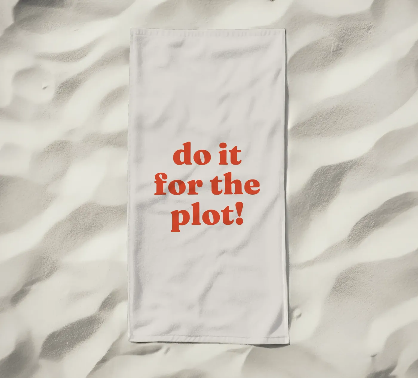 Do it for the plot strandhanddoek van lucky club
