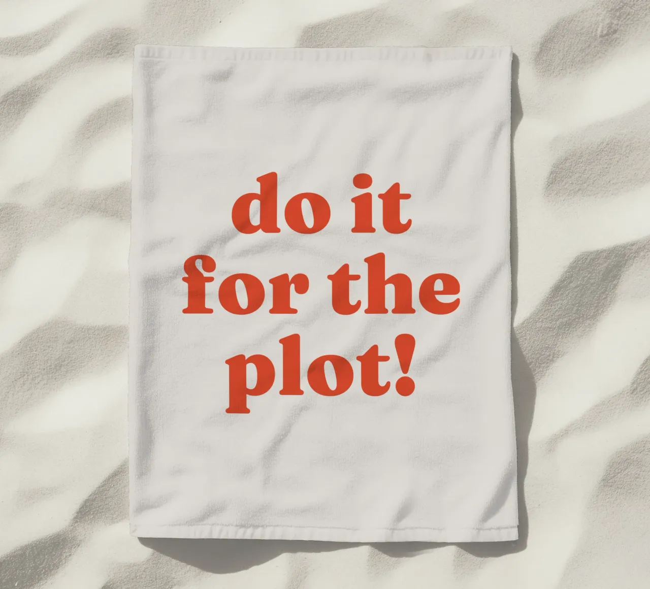 Do it for the plot beach towel by lucky club