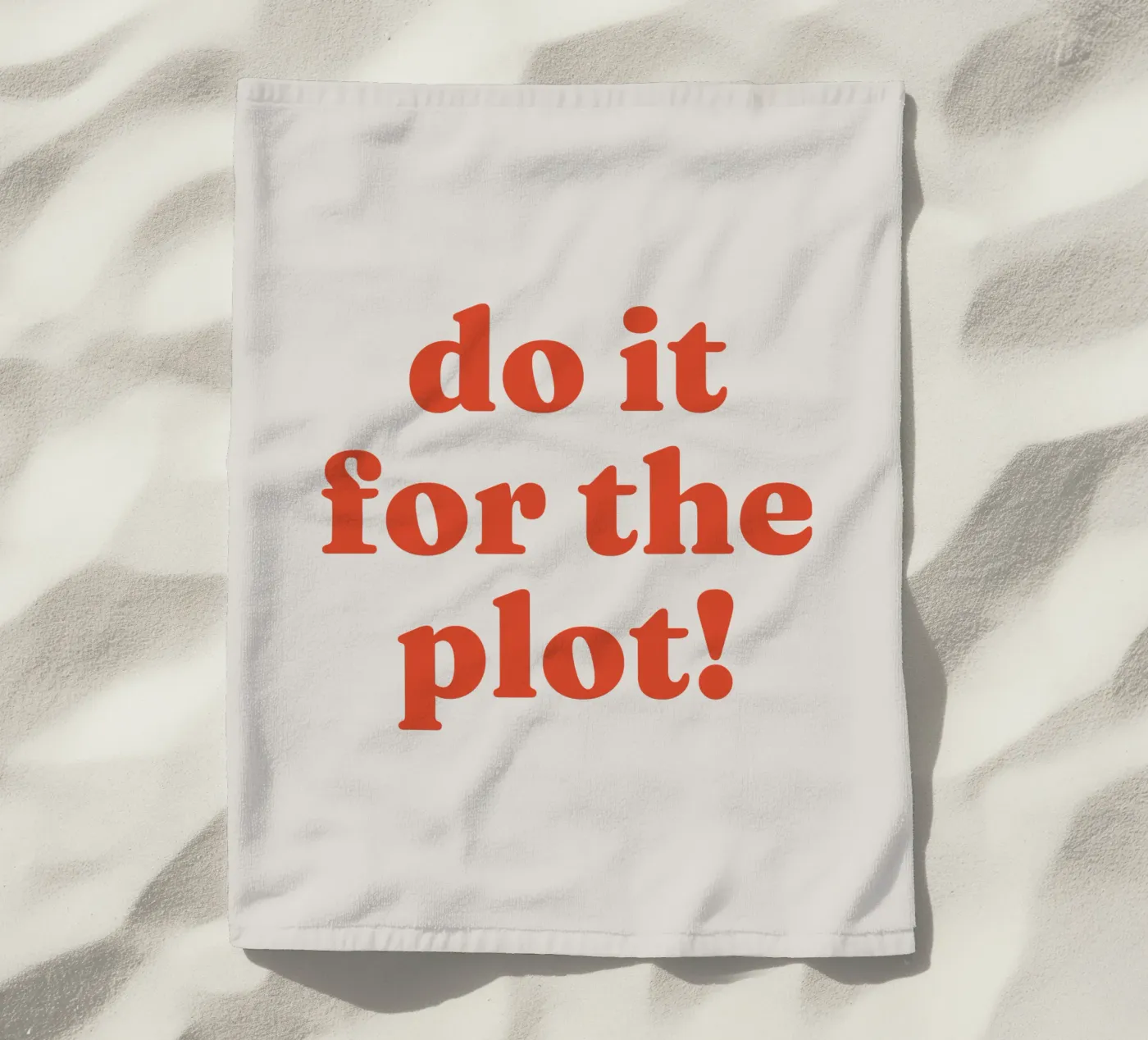 Do it for the plot strandhanddoek van lucky club