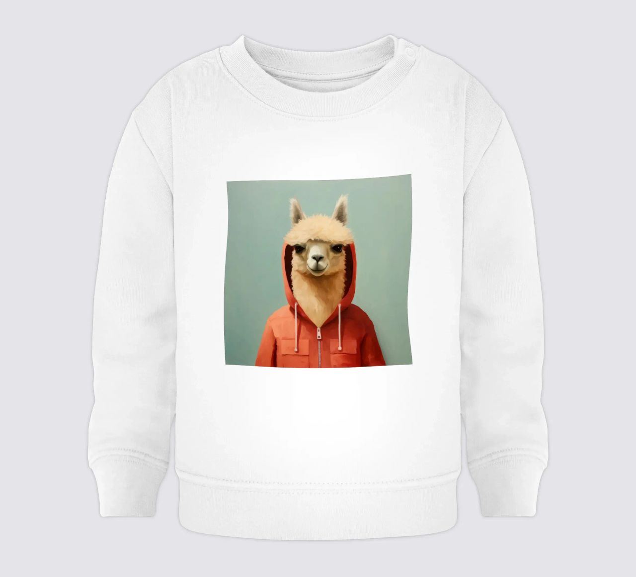 Alpaca minimale 2 felpa neonato da Minimal Animal Art