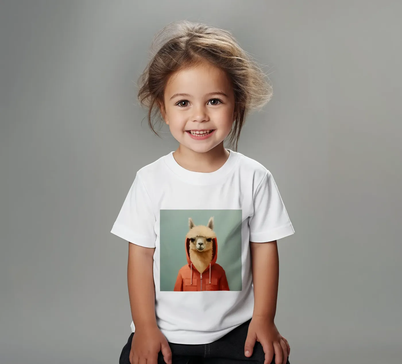Minimal Alpaca t-shirt bambini da Minimal Animal Art