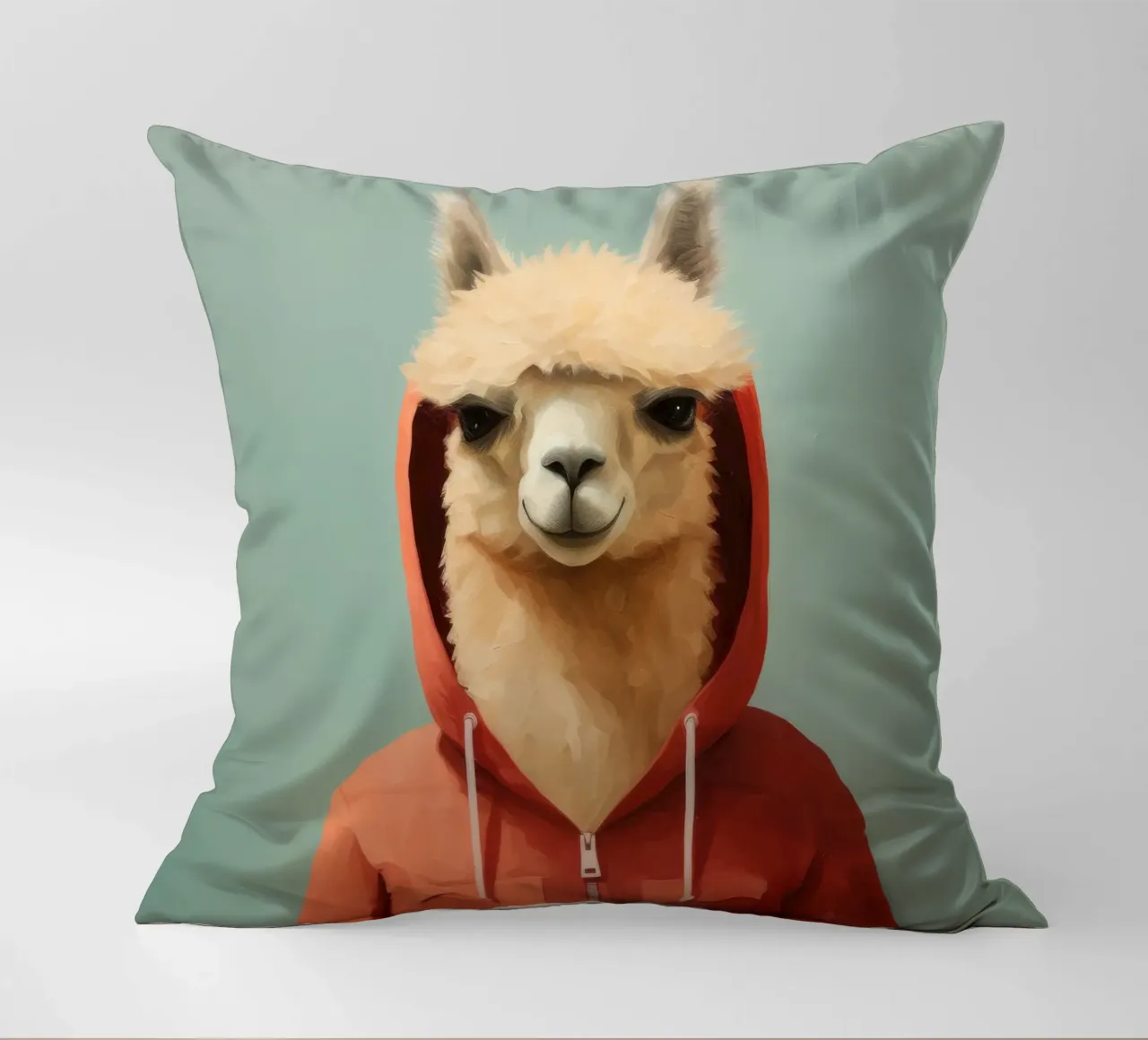 Alpaca minimale 2 cuscino da Minimal Animal Art
