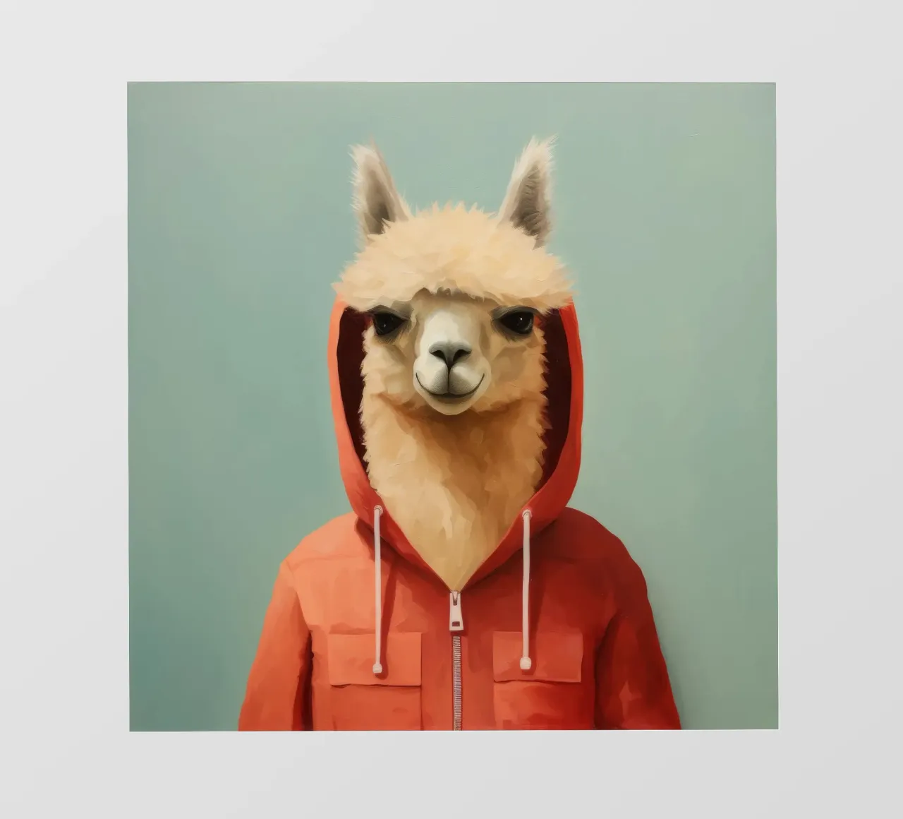Alpaca minimale 2 telo in pvc da Minimal Animal Art