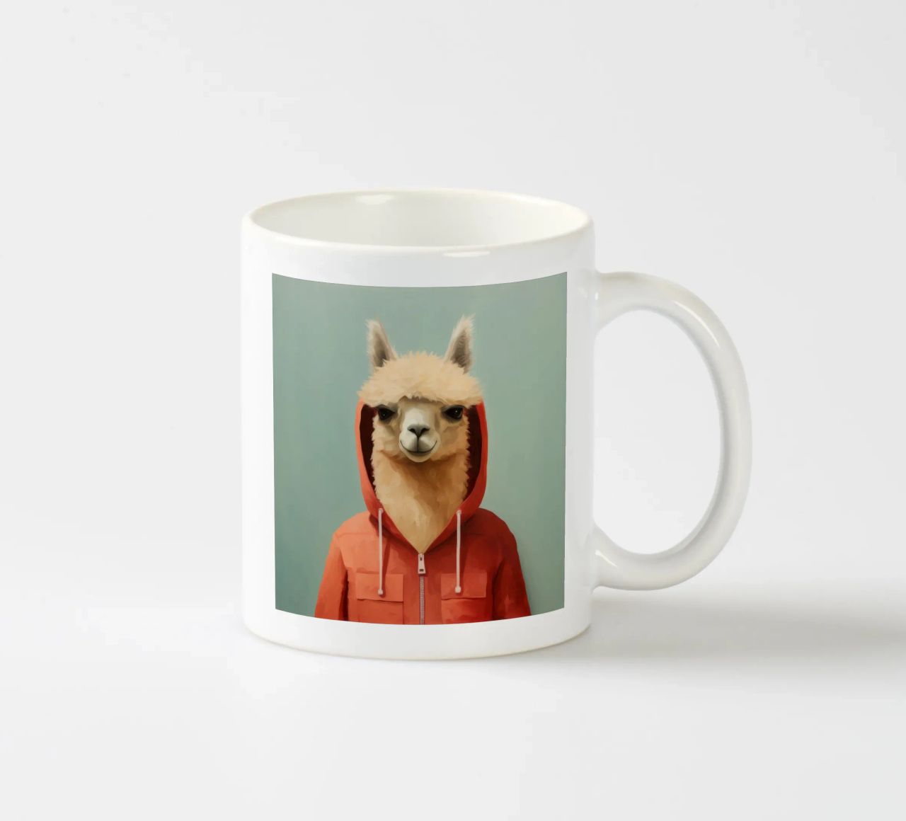 Alpaca minimale 2 tazza in ceramica da Minimal Animal Art