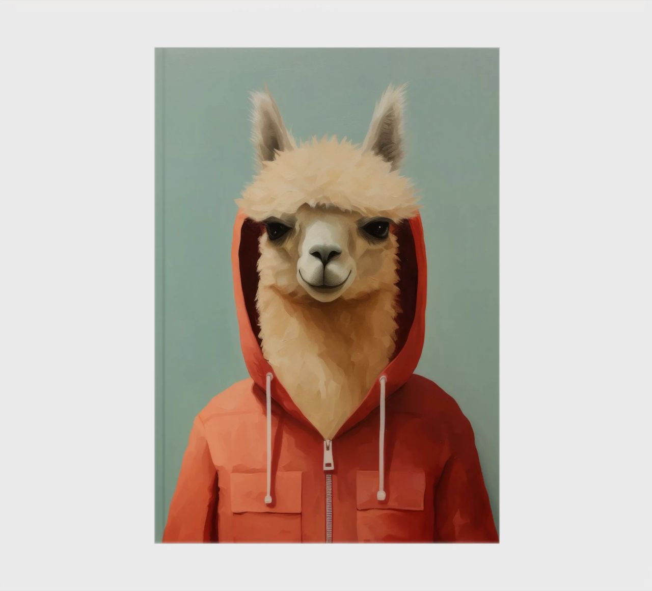 Minimal Alpaca 2 notebook by Minimal Animal Art