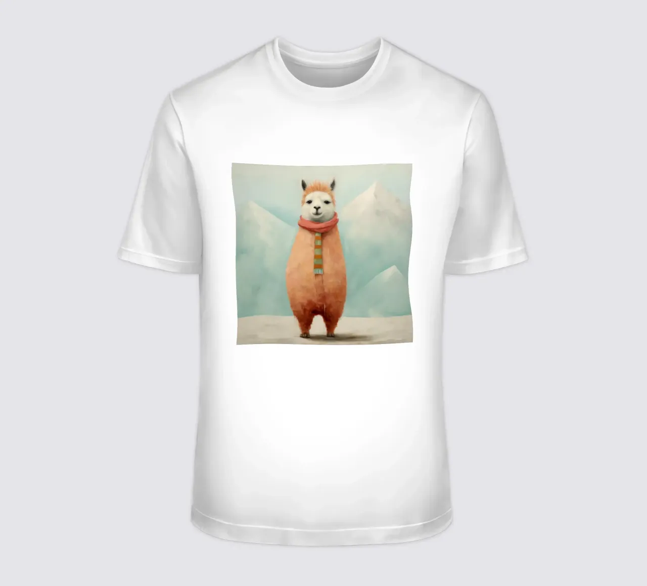 Alpaca minimale 3 t-shirt da Minimal Animal Art