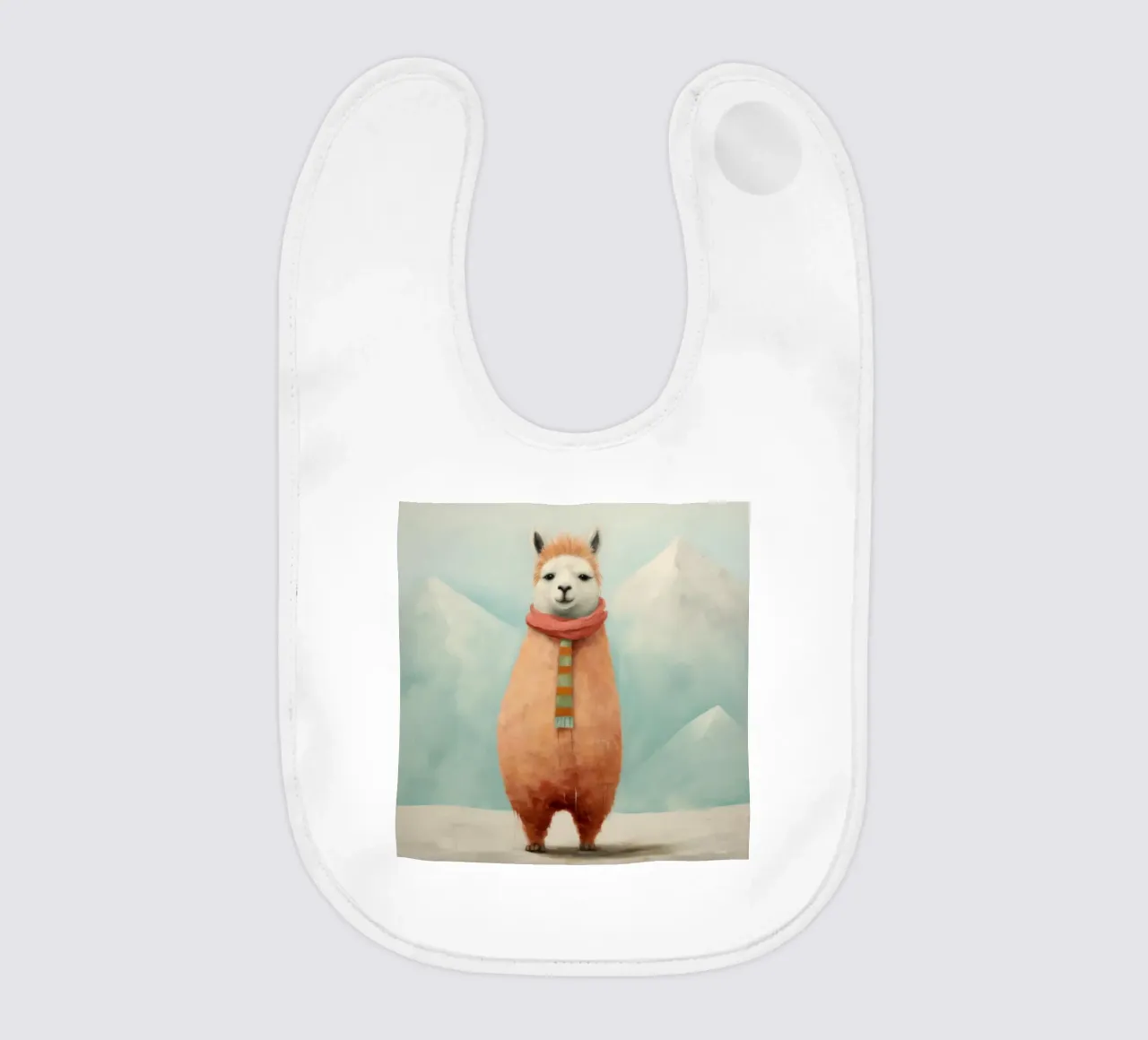 Alpaca minimale 3 bavaglino da Minimal Animal Art