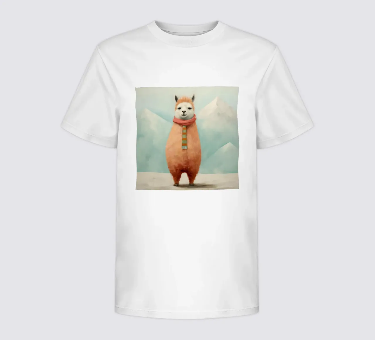 Alpaca minimo t-shirt bambini da Minimal Animal Art