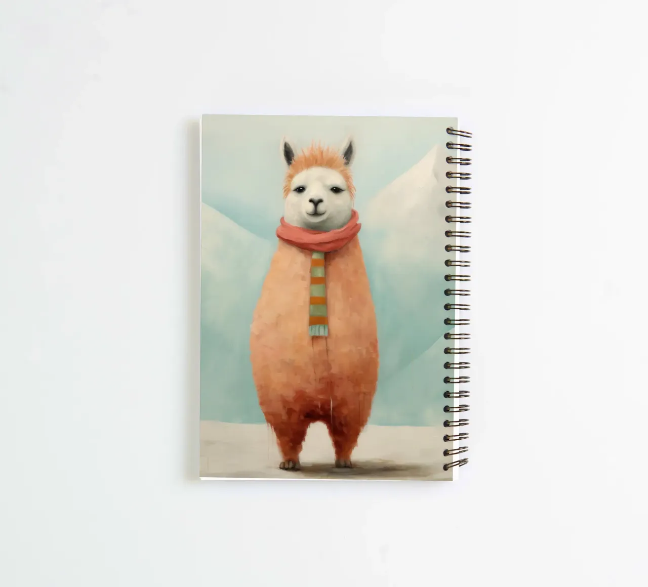 Minimal Alpaca 3 spiral notebook by Minimal Animal Art