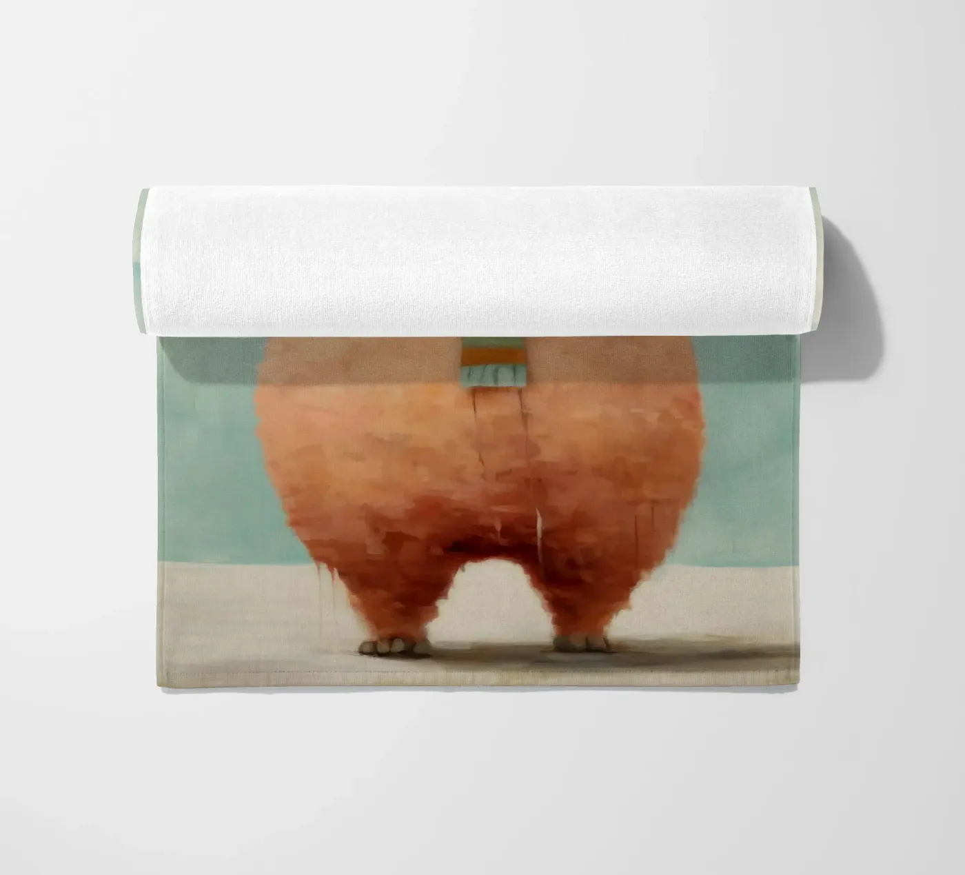 Minimal Alpaka Strandtuch von Minimal Animal Art