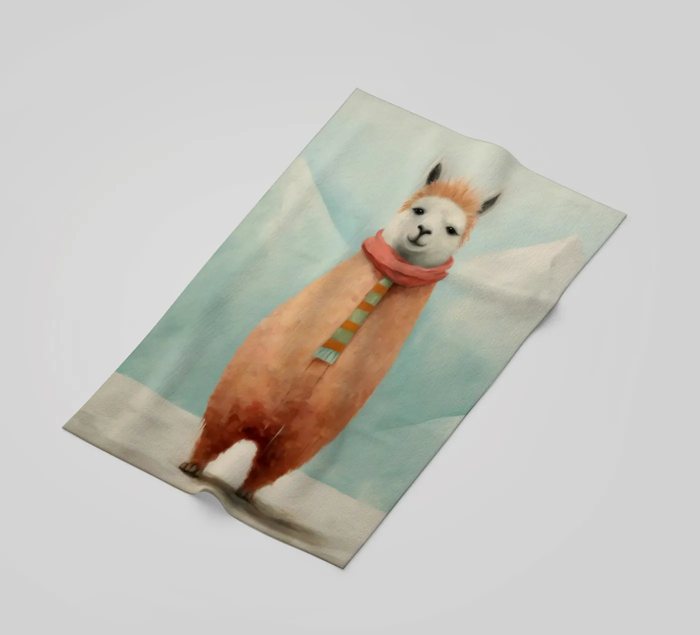 Minimal Alpaka Strandtuch von Minimal Animal Art