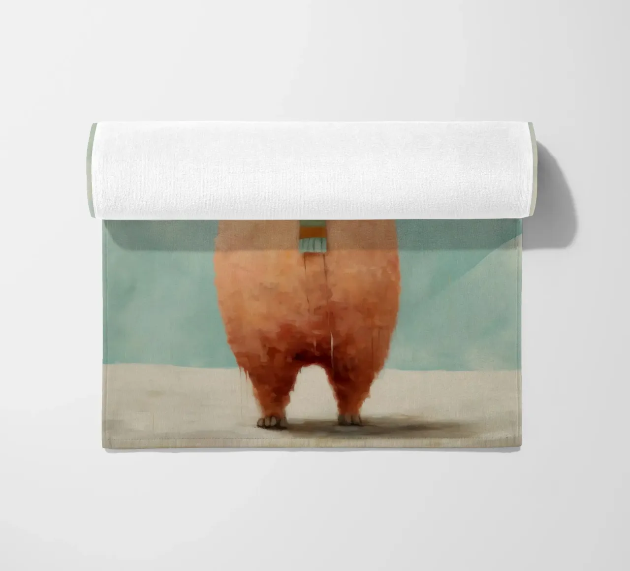 Alpaca minimo telo mare da Minimal Animal Art