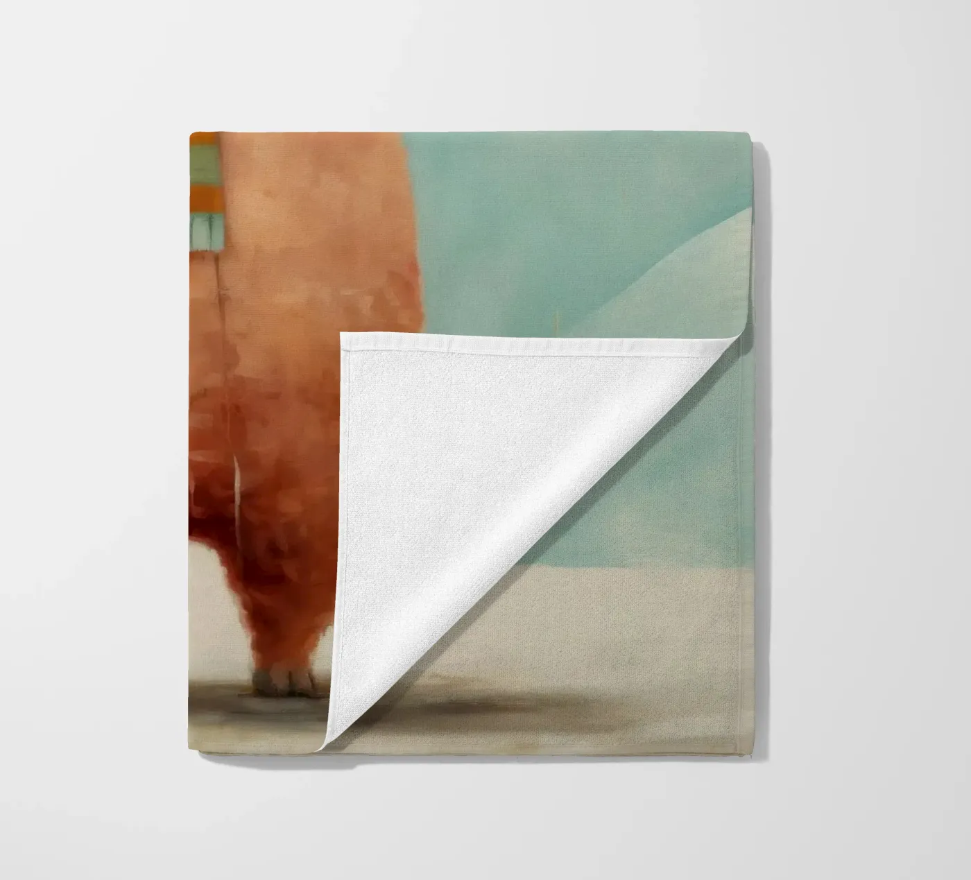 Minimal Alpaka Strandtuch von Minimal Animal Art