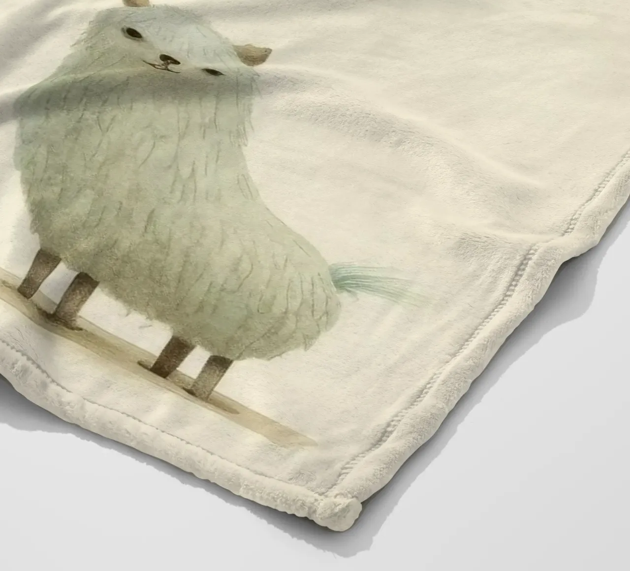 Alpaca minimale 4 coperta in pile da Minimal Animal Art