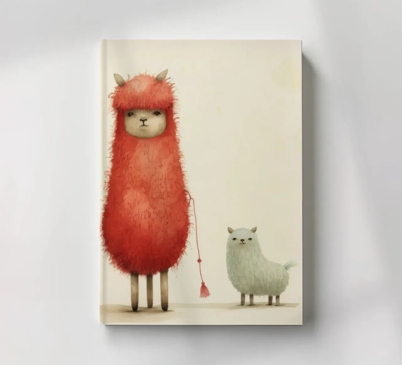 Minimal Alpaca 4 notebook by Minimal Animal Art