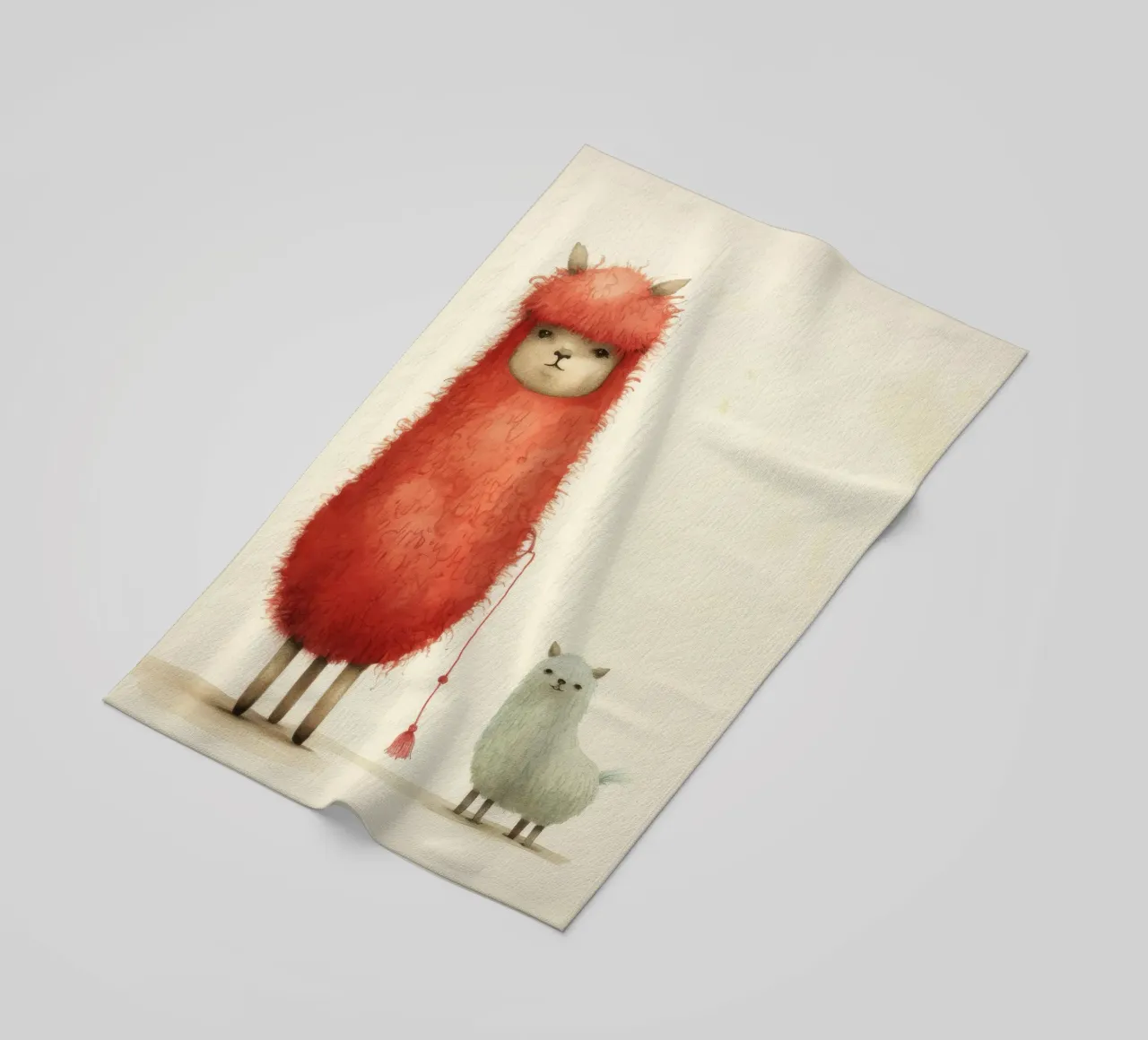 Alpaca minimale 4 telo mare da Minimal Animal Art