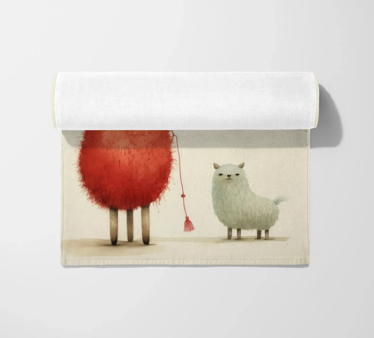 Alpaca minimale 4 telo mare da Minimal Animal Art