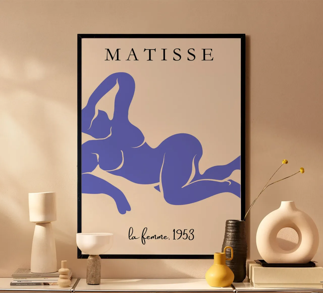 La Femme | Matisse-Inspired Abstract Art Print carta hahnemühle da PrintCessStudio
